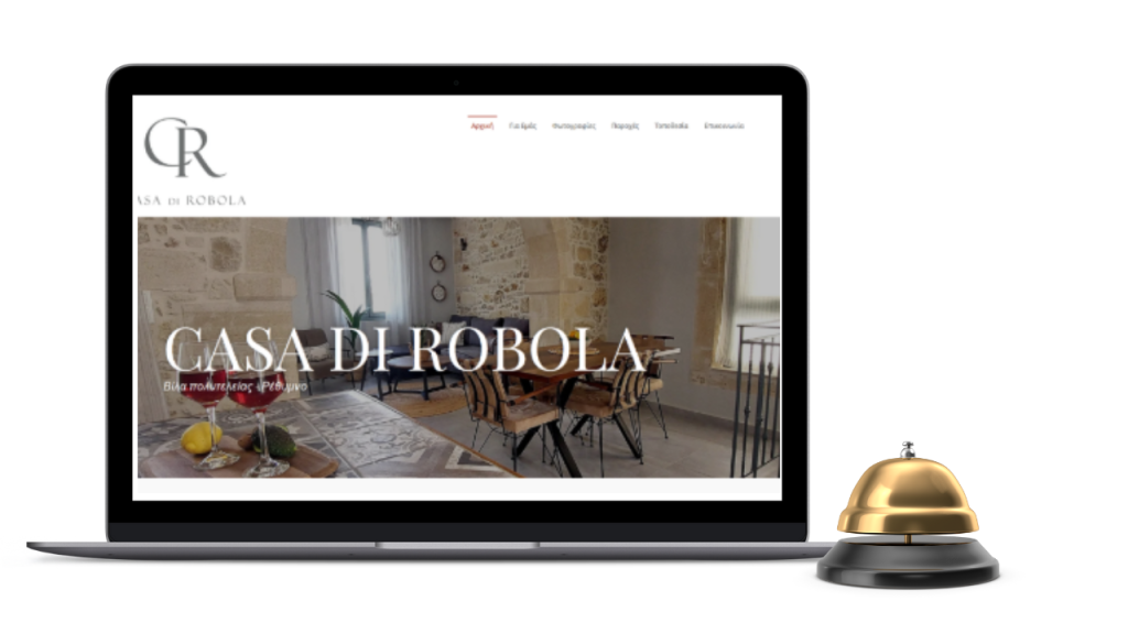 Ιστοσελίδα Casa di Robola Luxury Villa Ρέθυμνο - portfolio κατασκευής ιστοσελίδας